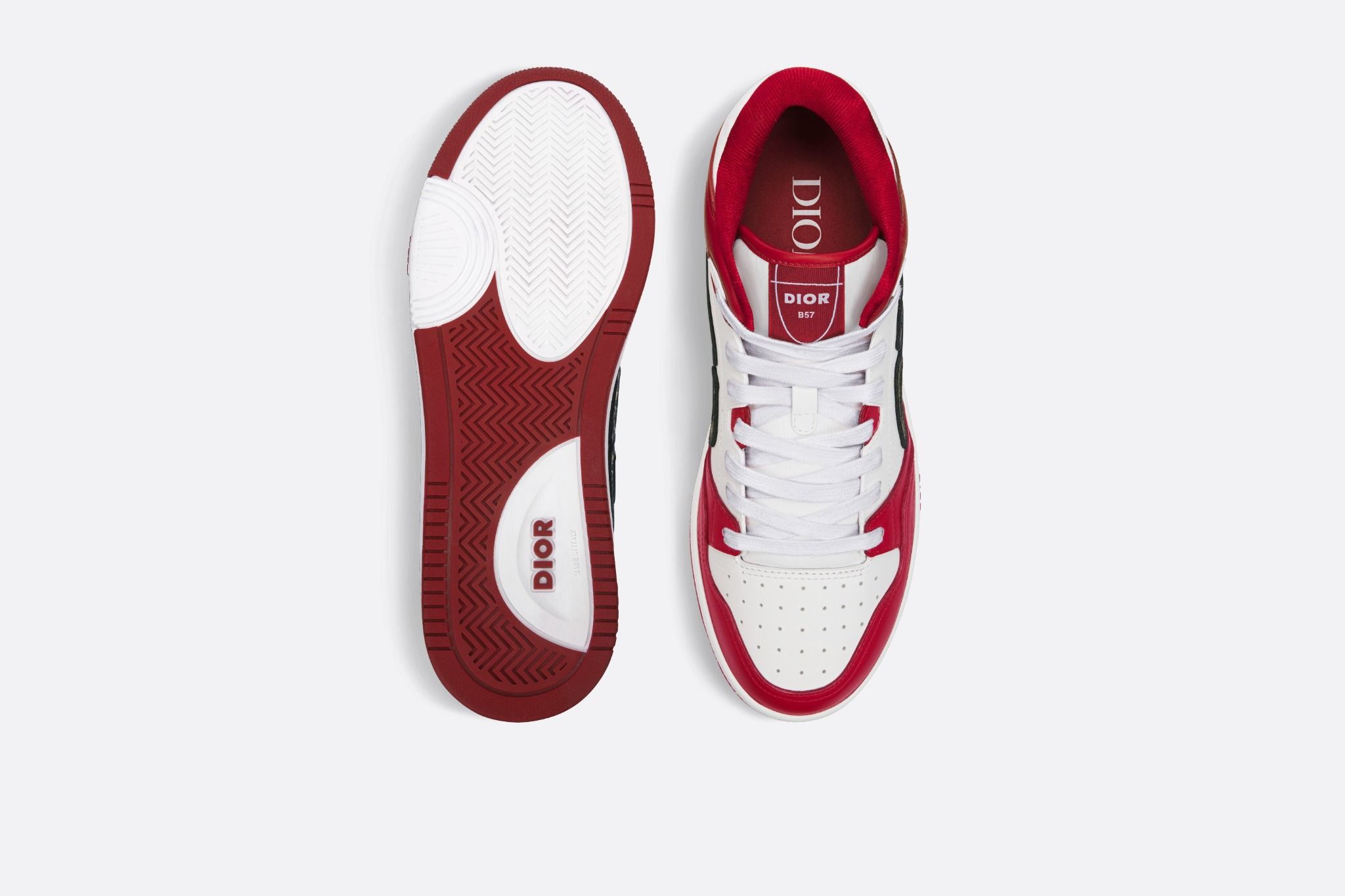 CD B57 Mid-Top Sneaker In Burgundy Calfskin 993826
