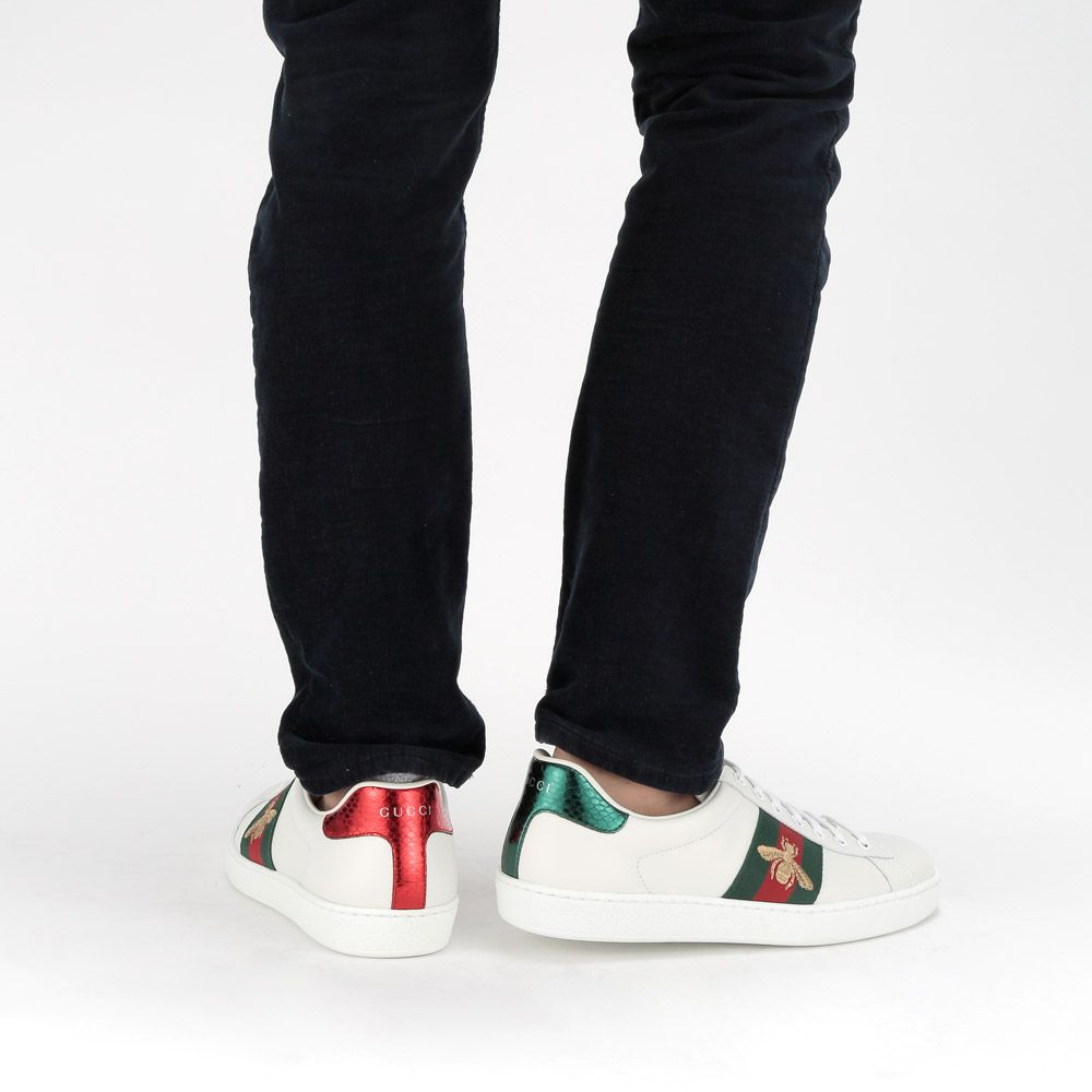  Giày Nam Gucci Ace Embroidered ‘Bee’ 