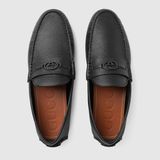  Giày Nam Gucci Driver Loafer 'Black' 