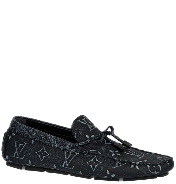  Giày Nam Louis Vuitton LV Driver Moccasin 'Black' 