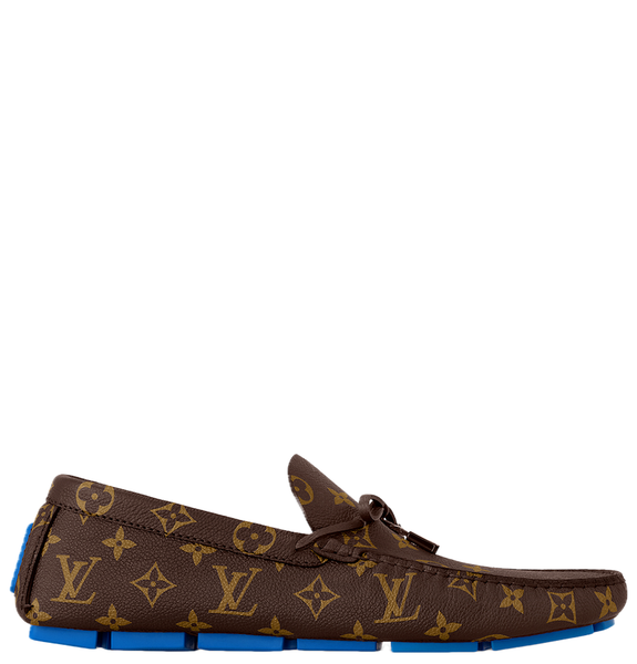  Giày Nam Louis Vuitton LV Driver Moccasins 'Blue' 