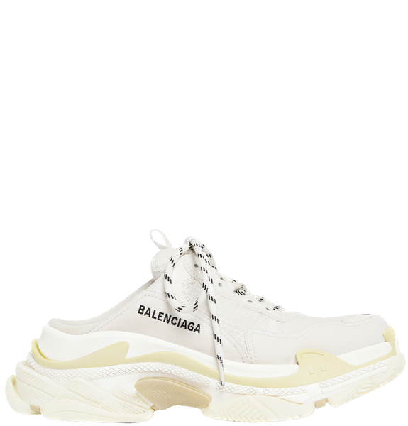  Giày Nữ Balenciaga Triple S Mule 'White' 