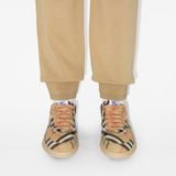  Giày Nữ Burberry Check Terrace Sneakers 'Sand' 