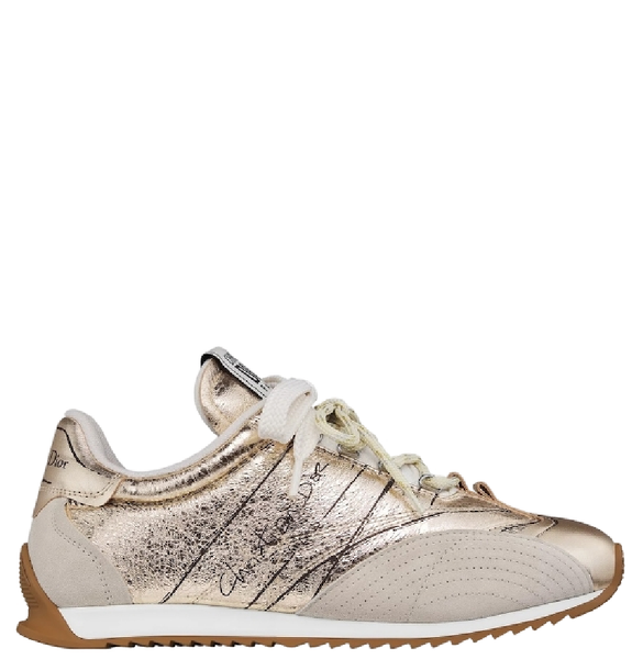  Giày Nữ Dior D-Sketch Sneaker 'Gold-Tone' 
