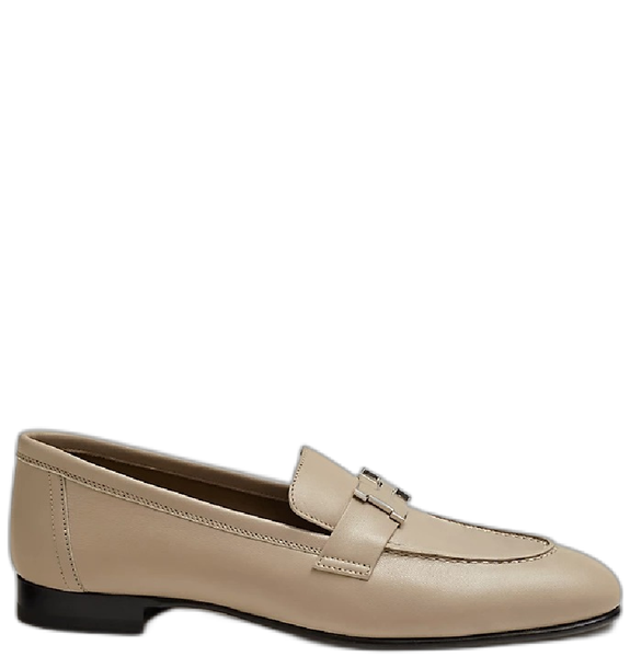  Giày Nữ Hermes Paris Loafer 'Blanc Gomme' 