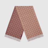  Khăn Gucci GG Cashmere Shawl 'Brown' 