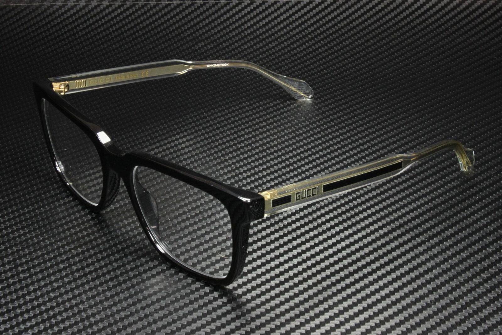  Kính Nam Gucci Crystal Transparent 'Black' 
