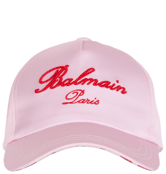  Mũ Balmain Signature Embroidered Cap 'Pink' 