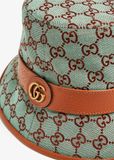  Mũ Gucci GG Canvas Bucket Hat 'Blue' 