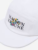  Mũ Maison Kitsune Flowers 5P Cap 'White' 