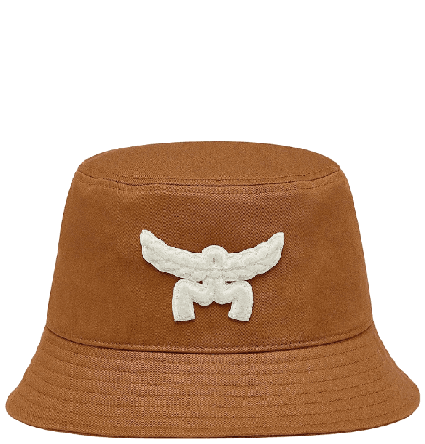  Mũ MCM Essential Logo Bucket Hat 'Cognac' 