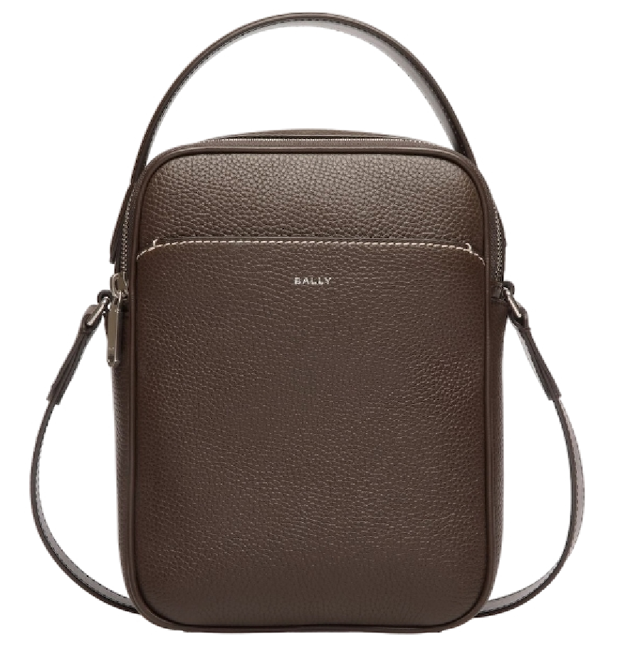  Túi Bally Oeden Crossbody Bag In Leather 'Ebano' 
