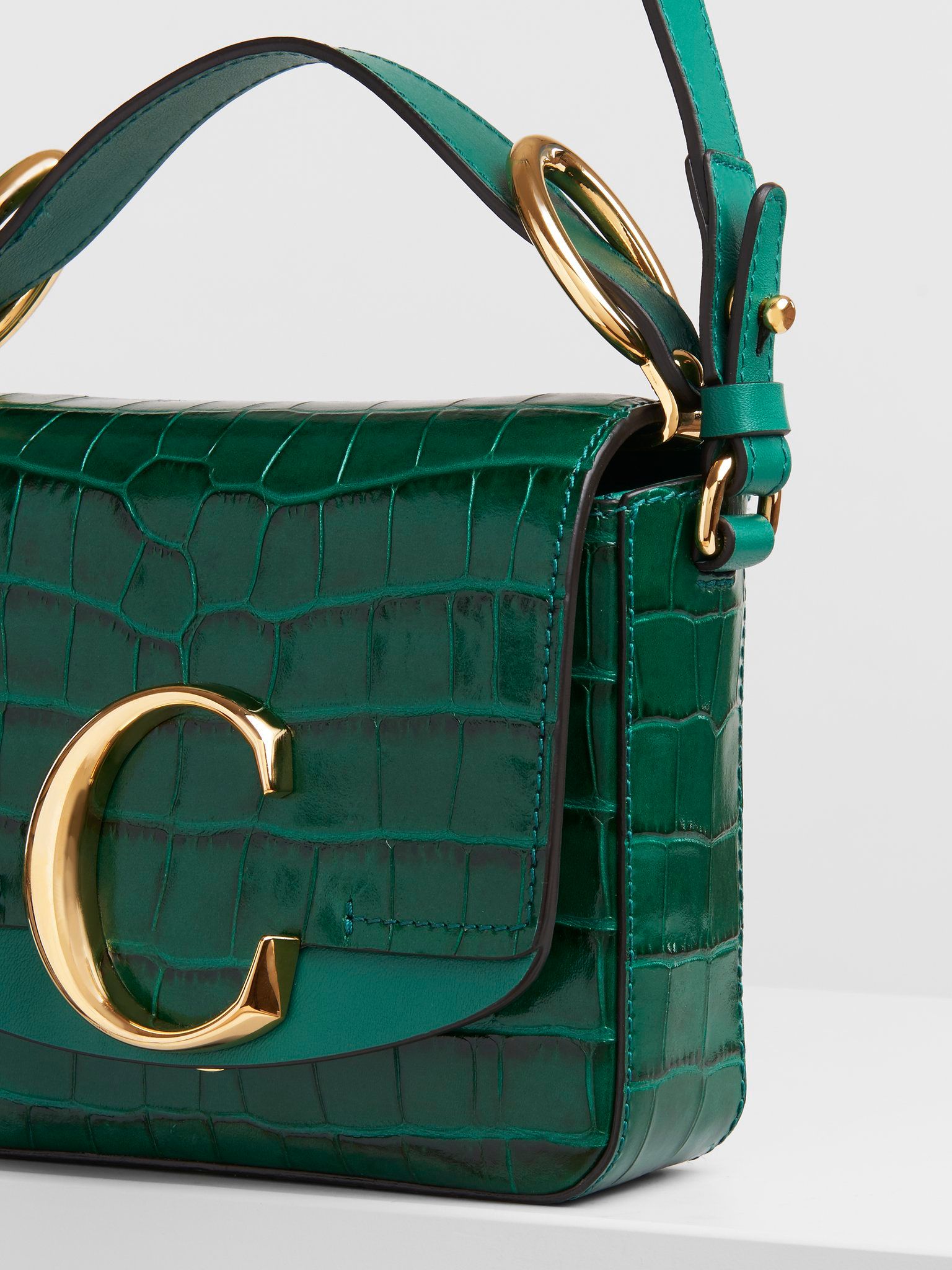  Túi Nữ Chloe Mini C Woodsy 'Green' 