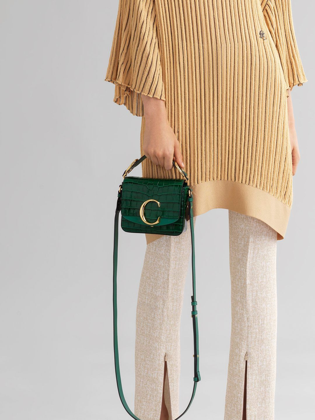  Túi Nữ Chloe Mini C Woodsy 'Green' 
