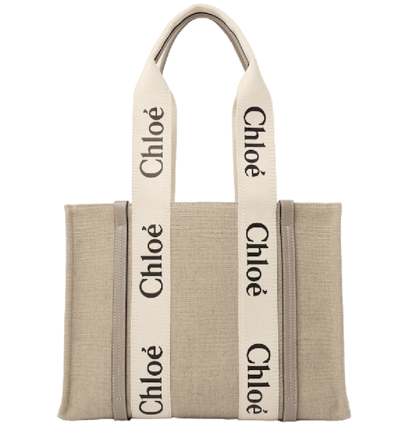  Túi Nữ Chloe Woody Tote Bag 'Musk Grey' 