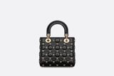  Túi Nữ Dior Small Lady Dior Bag 'Black' 