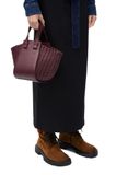 Túi Nữ Loewe Compact Hammock Bag 'Burgundy' 