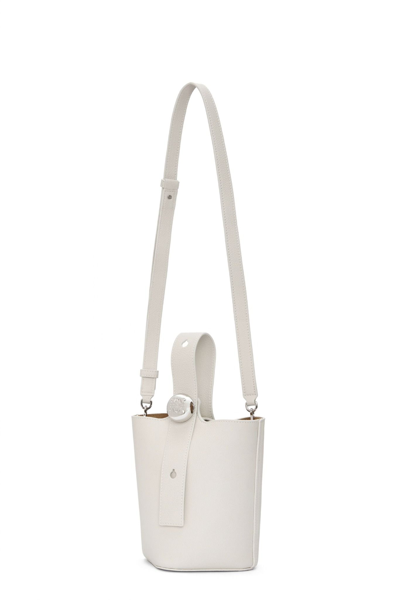  Túi Nữ Loewe Mini Pebble Bucket Bag 'White' 