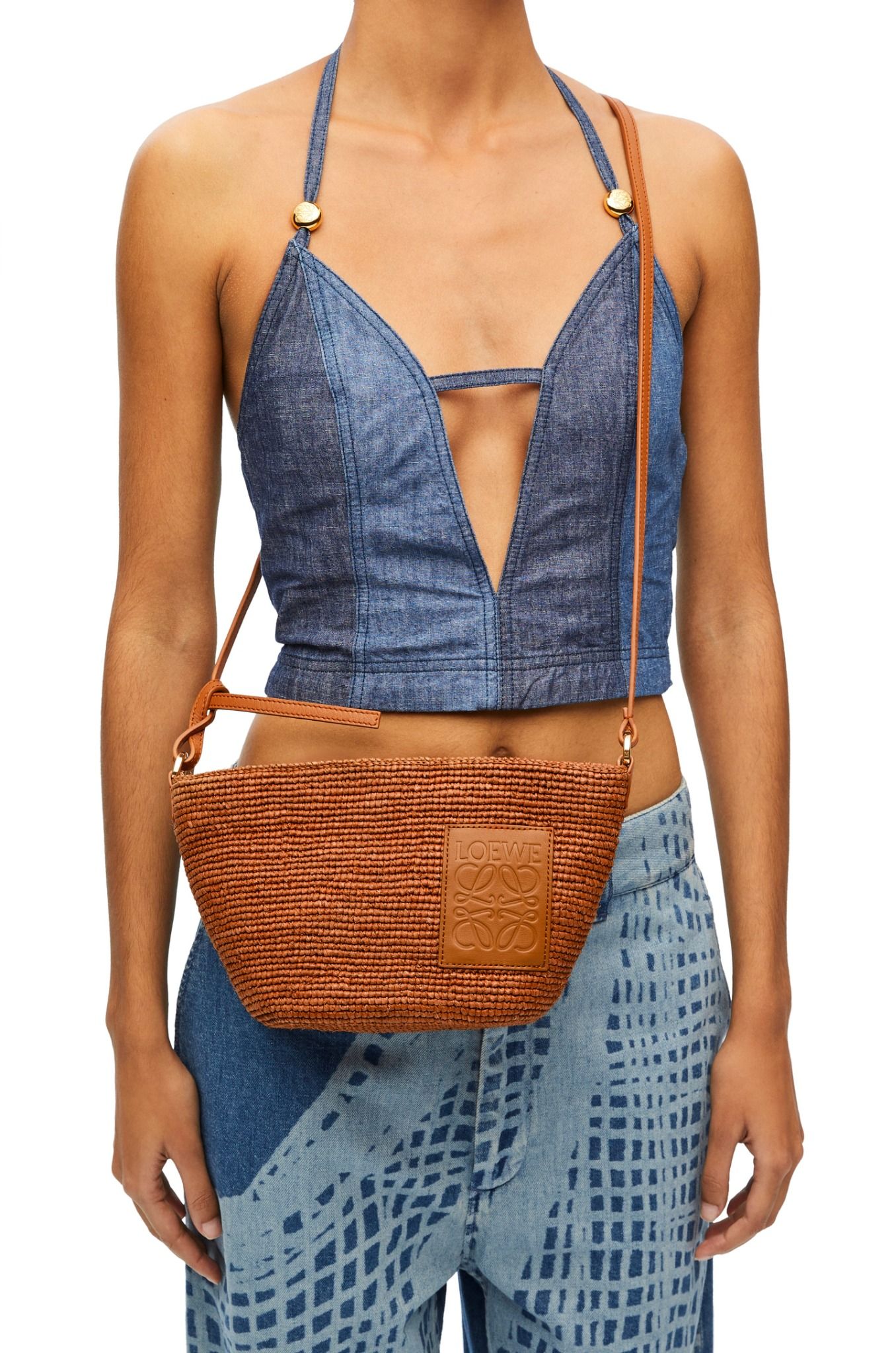  Túi Nữ Loewe Slit Pochette Bag 'Honey Gold' 