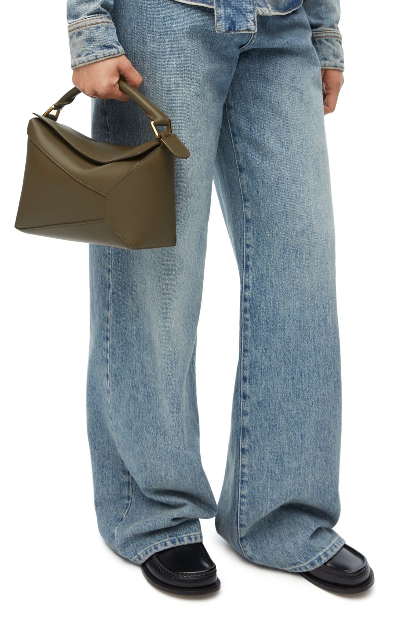  Túi Nữ Loewe Small Puzzle Bag 'Khaki Green' 