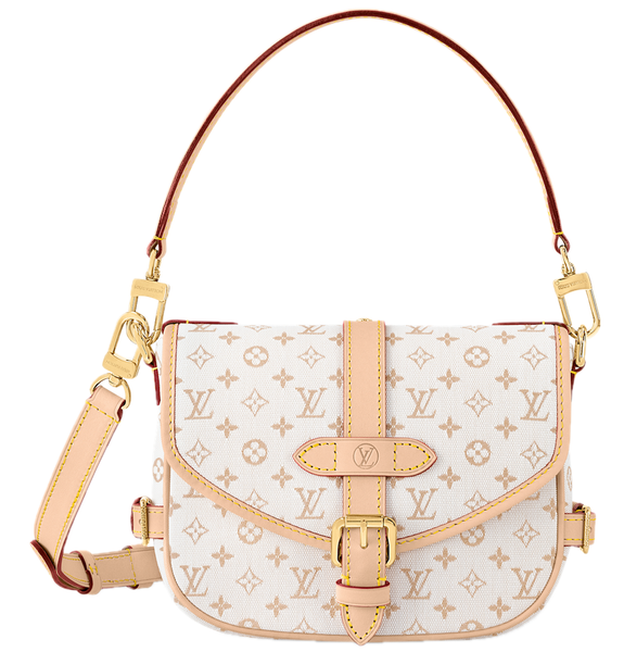  Túi Nữ Louis Vuitton Saumur BB Bag 'Mastic Cream' 