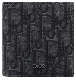  Ví Dior Compact Vertical Wallet 'Black' 
