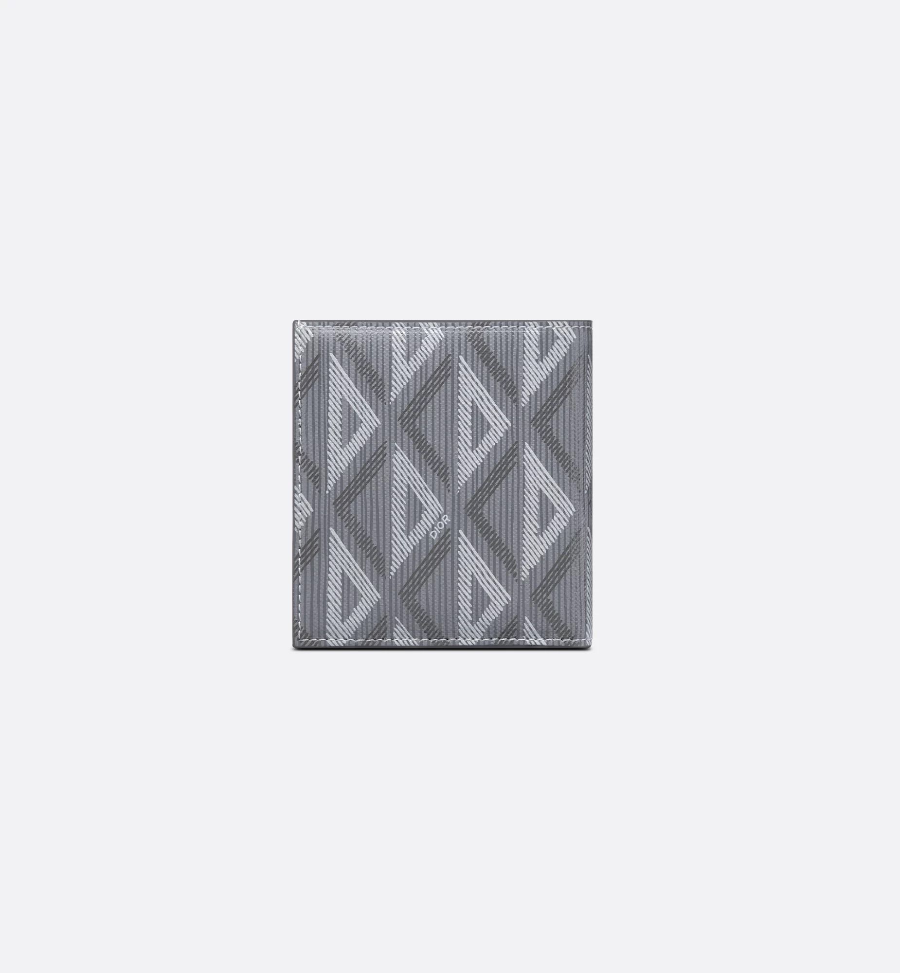  Ví Dior Vertical Bifold Wallet 'Gray' 