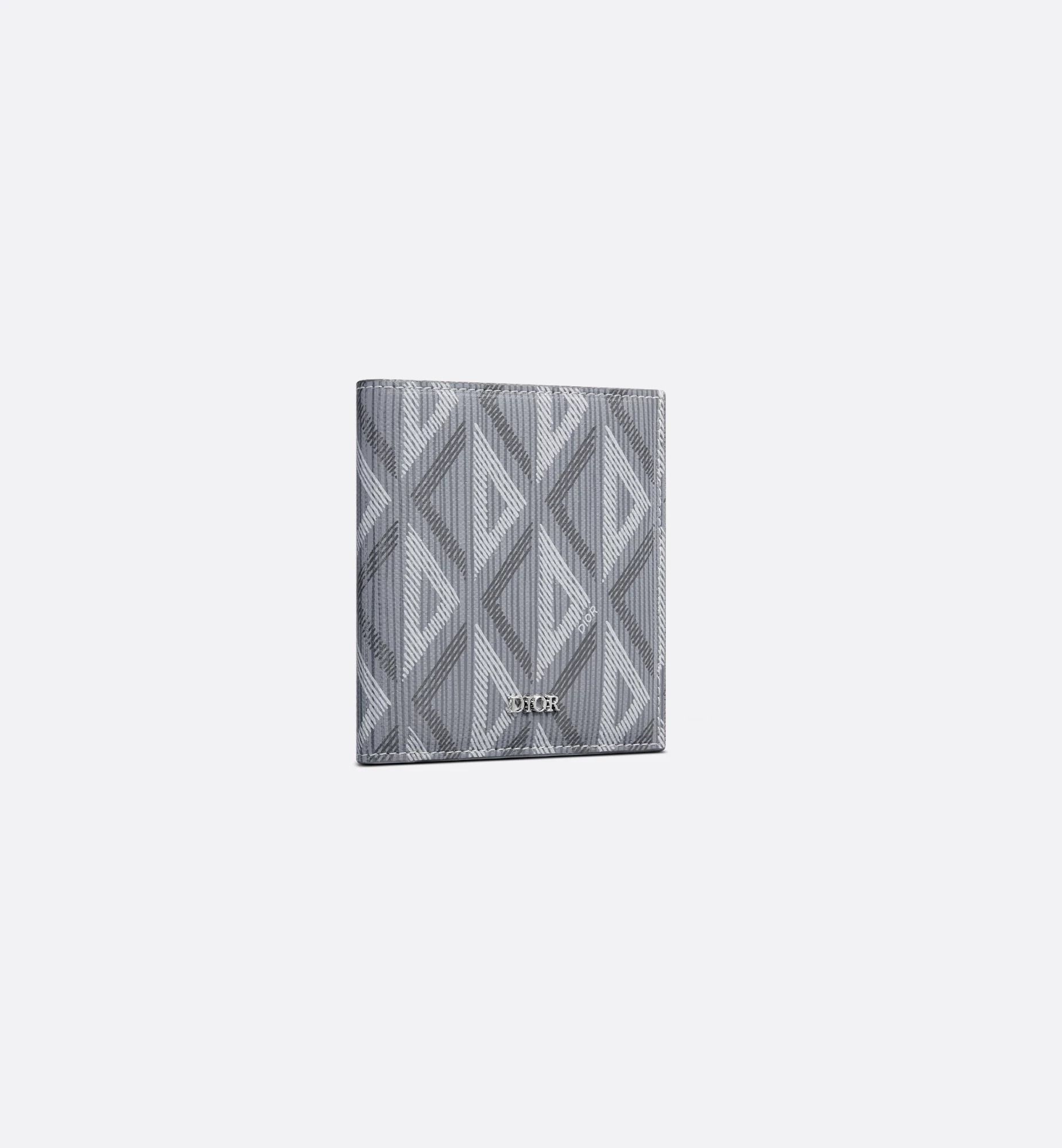  Ví Dior Vertical Bifold Wallet 'Gray' 