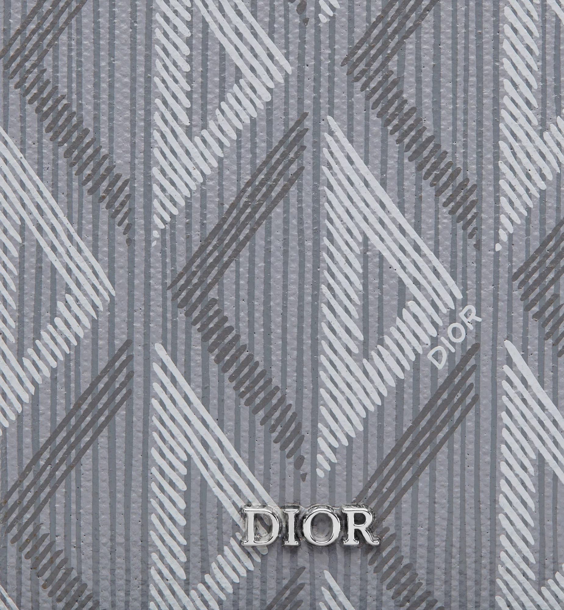  Ví Dior Vertical Bifold Wallet 'Gray' 