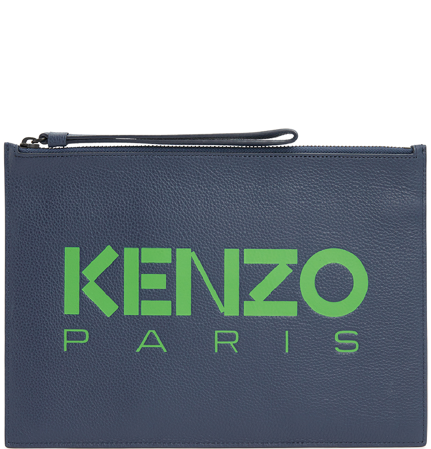  Ví Nam Kenzo Logo Shared Clutch 'Navy' 