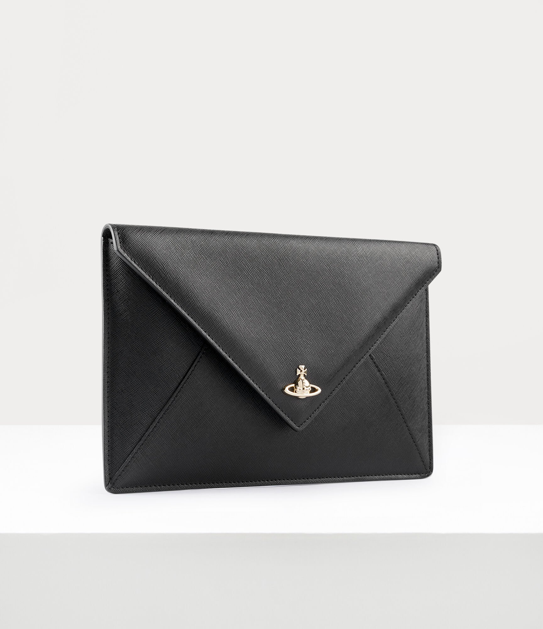 Vivienne westwood envelope clutch black hot sale