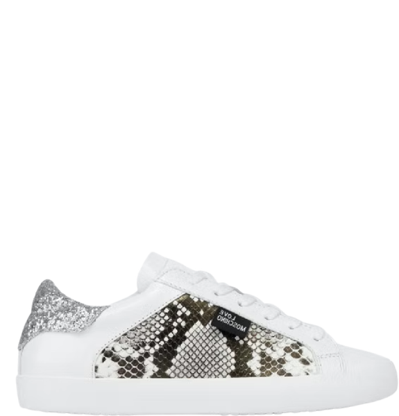  Giày Moschino Nữ Python Print 'Grey' 
