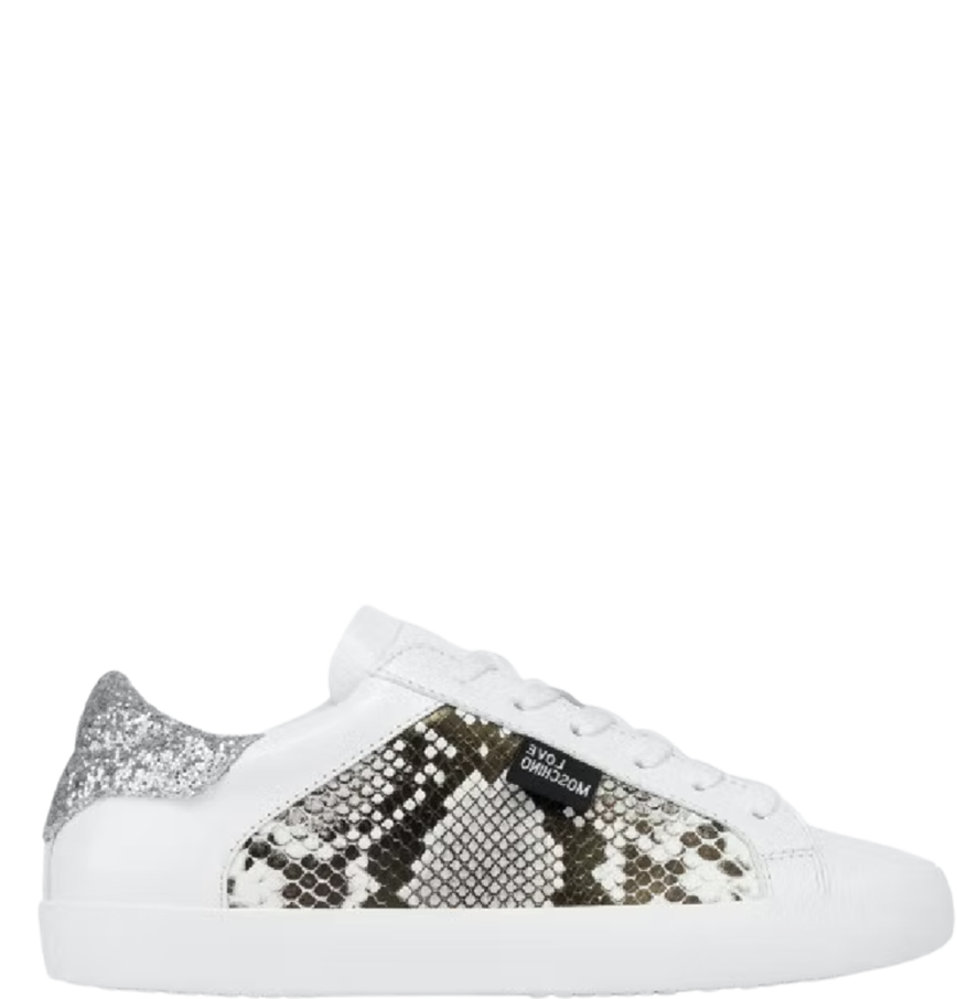  Giày Moschino Nữ Python Print 'Grey' 