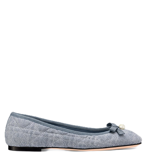  Giày Nữ Dior Ballet Flat 'Blue' 