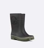  Giày Nữ Dior Diorunion Rain Boot 'Black Khaki' 