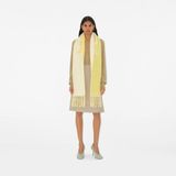  Khăn Burberry Reversible Logo Alpaca Wool Blend Scarf 'Sandstone' 