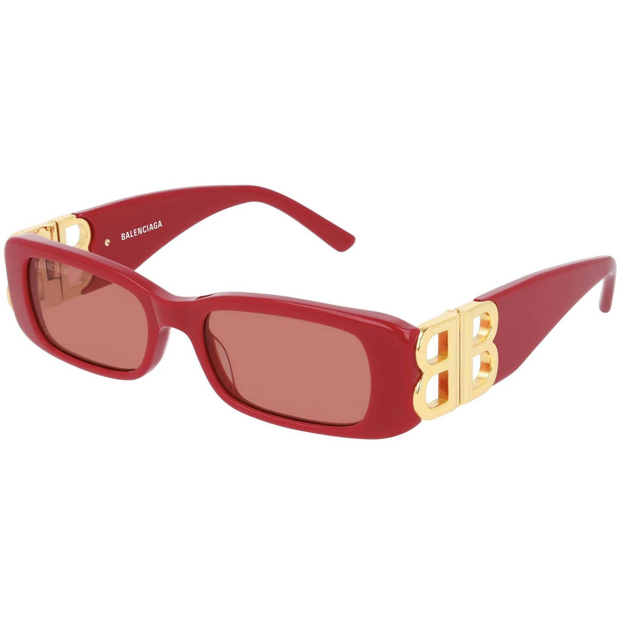 Kính Balenciaga Dynasty Rectangle 'Red'
