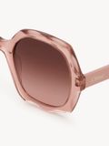  Kính Chloe Olivia Sunglasses 'Transparent Light Brown' 