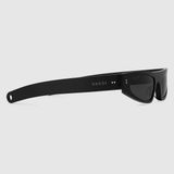  Kính Gucci Cat Eye Frame Sunglasses 'Shiny Black' 