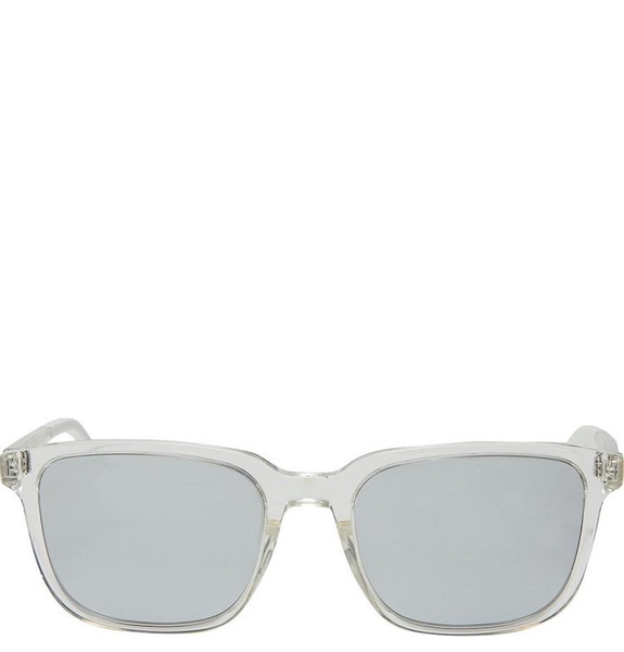  Kính Nam Dior Crystal Tone Rectangular Sunglasses 'Silver' 