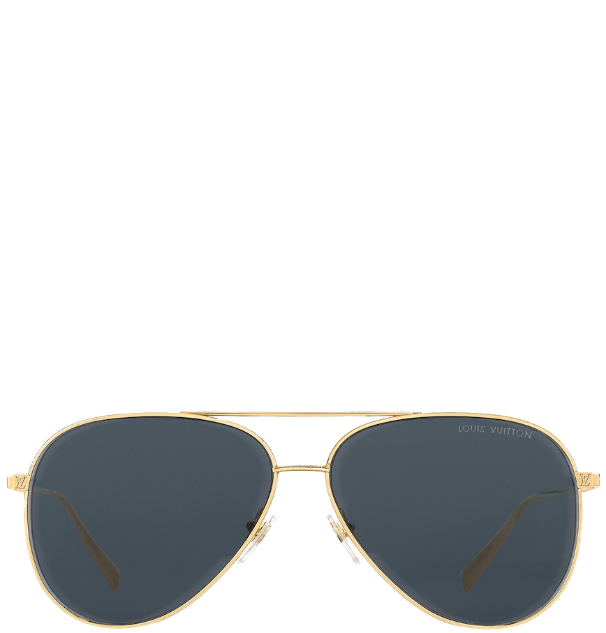 Kính Nam Louis Vuitton LV Ace Pilot Sunglasses S00 'Gold' Z1696U