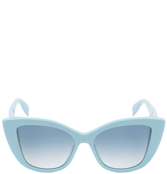  Kính Nữ Alexander McQueen Graffiti Cat-eye 'Light Blue' 