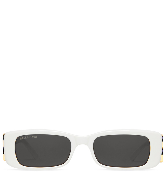  Kính Nữ Balenciaga Dynasty Rectangle Sunglasses 'White' 