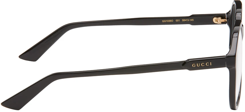  Kính Nam Gucci Aviator Glasses 'Black' 