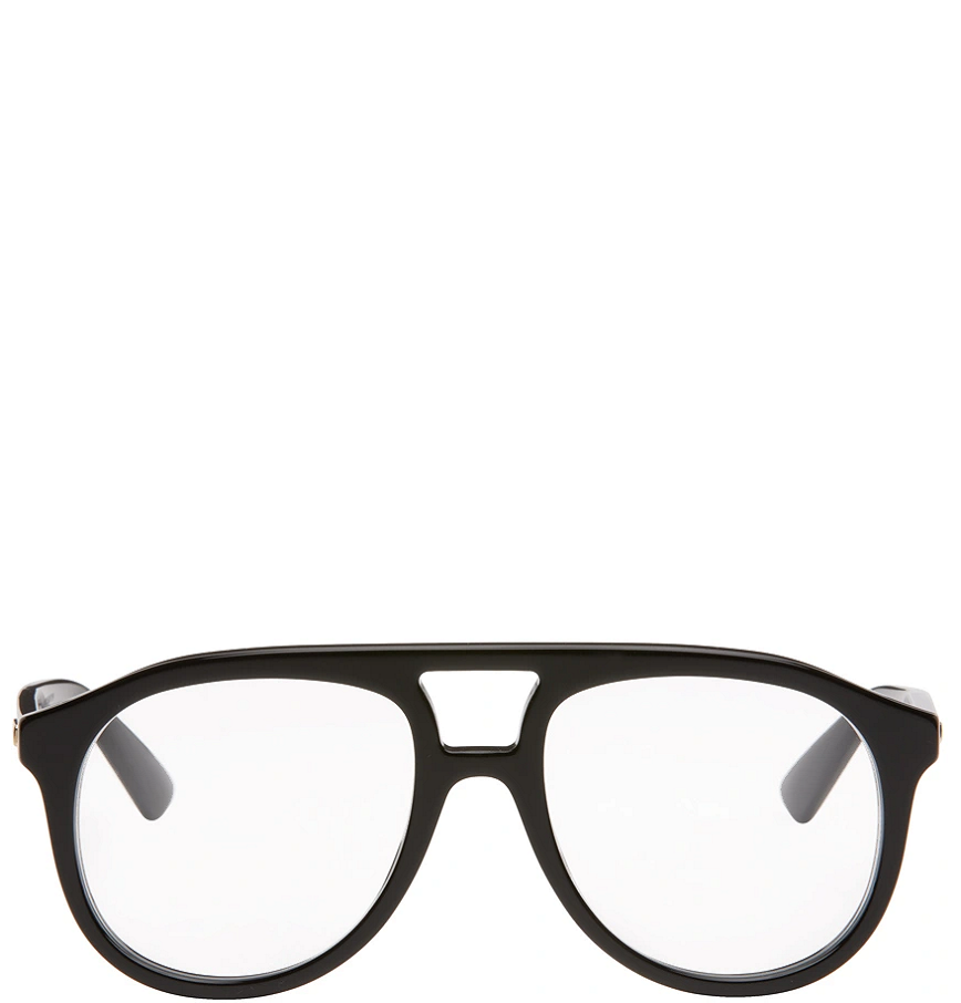  Kính Nam Gucci Aviator Glasses 'Black' 