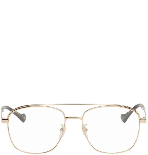  Kính Nam Gucci Aviator Glasses 'Gold' 