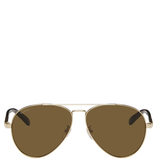  Kính Nam Gucci Aviator Sunglasses 'Gold Brown' 