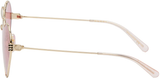  Kính Nam Gucci Heart Sunglasses 'Gold Red' 
