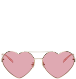 Kính Nam Gucci Heart Sunglasses 'Gold Red' 