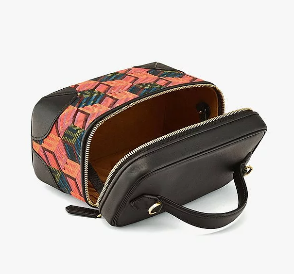 MCM Jacquard Cubic Monogram Rockstar Shoulder Bag Multicolor